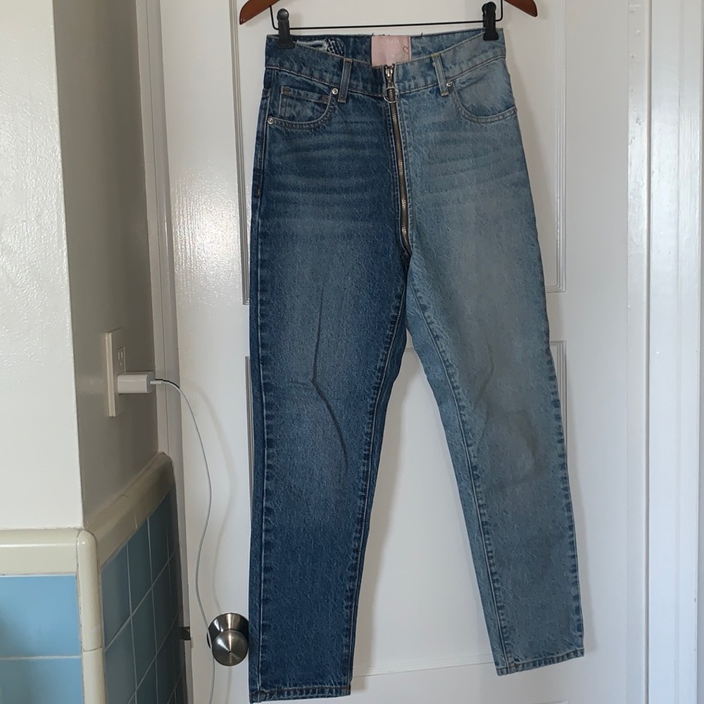 Revice Denim two toned high waisted jeans